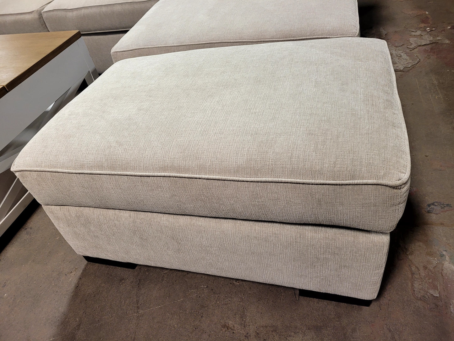 Radley 36" Storage Ottoman (Heavenly Chrome Beige)