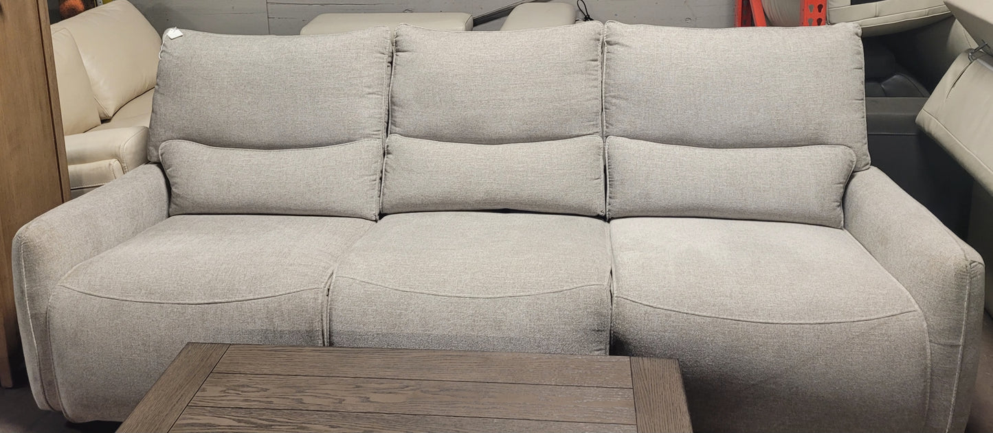 Olper 3-Pc. Fabric Zero Wall Sectional Sofa w/ 3 power recliners