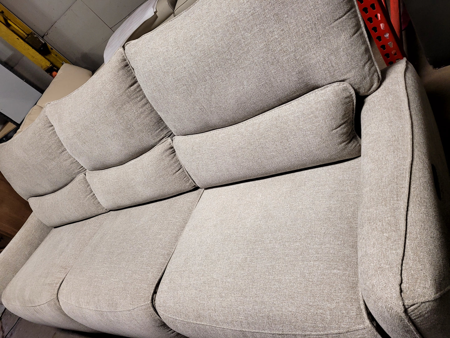 Olper 3-Pc. Fabric Zero Wall Sectional Sofa w/ 3 power recliners