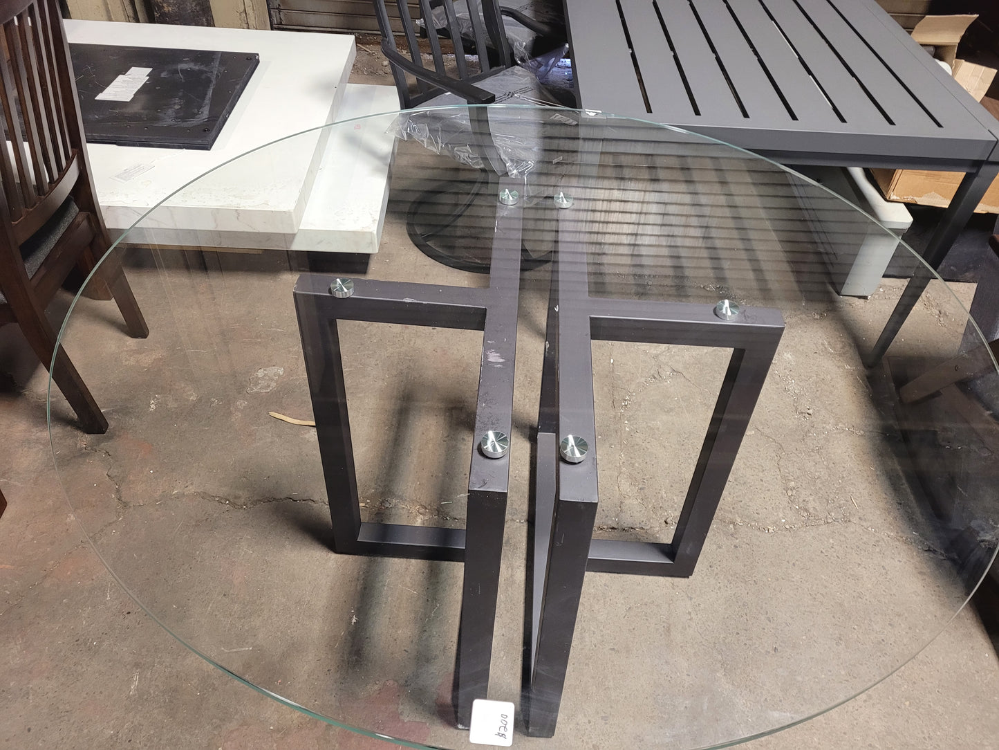 Emila Round Glass Table