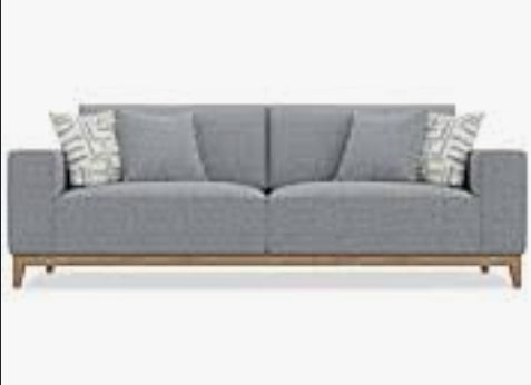 92" Fabric Sofa (Gray)