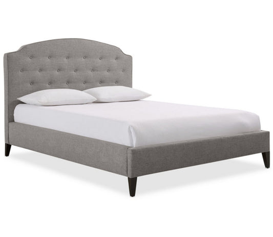 Aminah Upholstered Queen Bed (Praline)