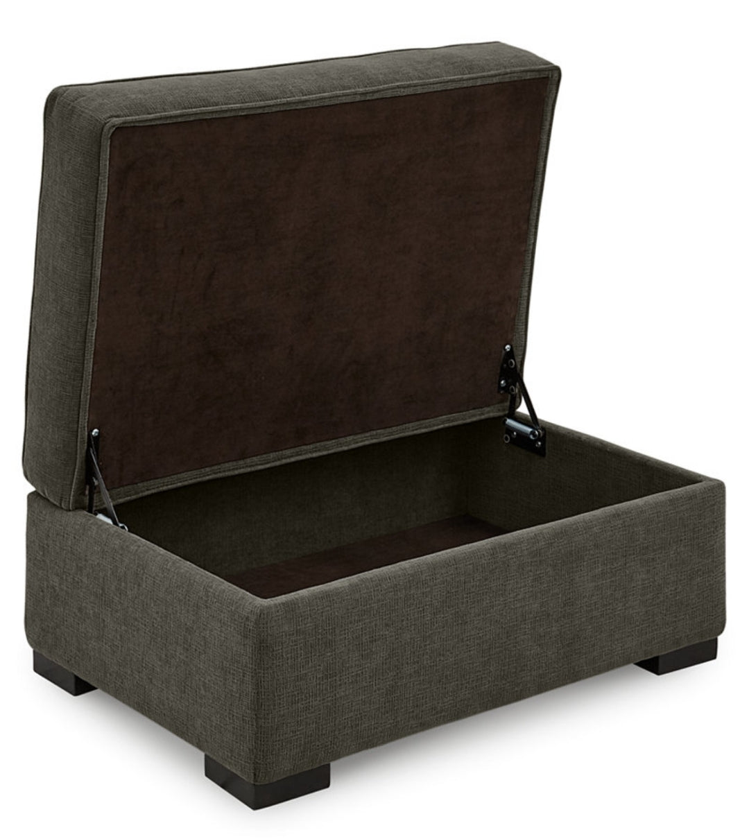 Radley 36" Fabric Chair Bed Ottoman(Heavenly Mocha Grey)