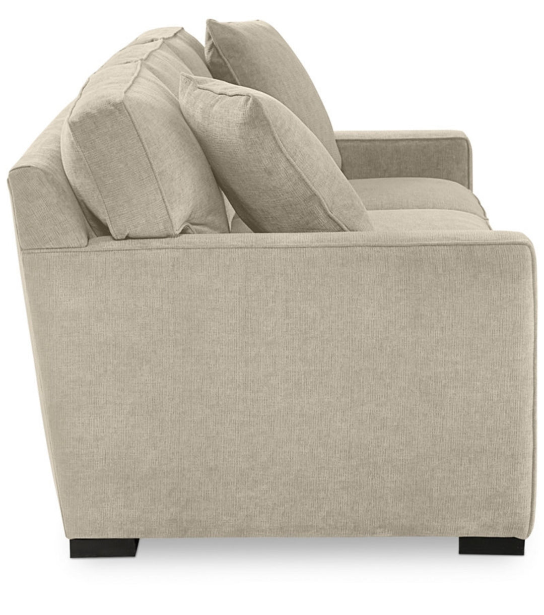Radley 86" Fabric Queen Sleeper Sofa Bed (Heavenly Chrome Beige)