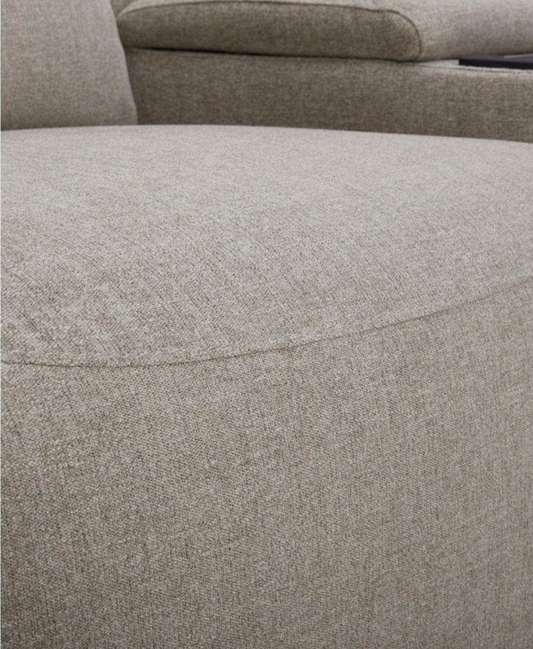 Olper 3-Pc. Fabric Zero Wall Sectional Sofa w/ 3 power recliners