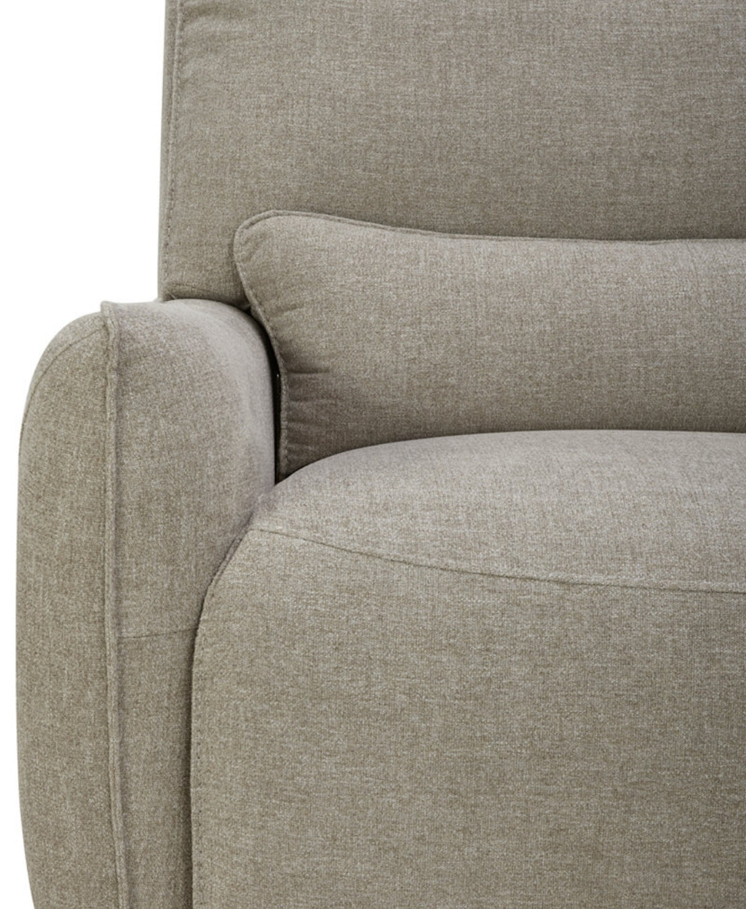 Olper 5-Pc. Fabric Zero Wall Sectional Sofa with Two
Power Motion Pieces (Sand)