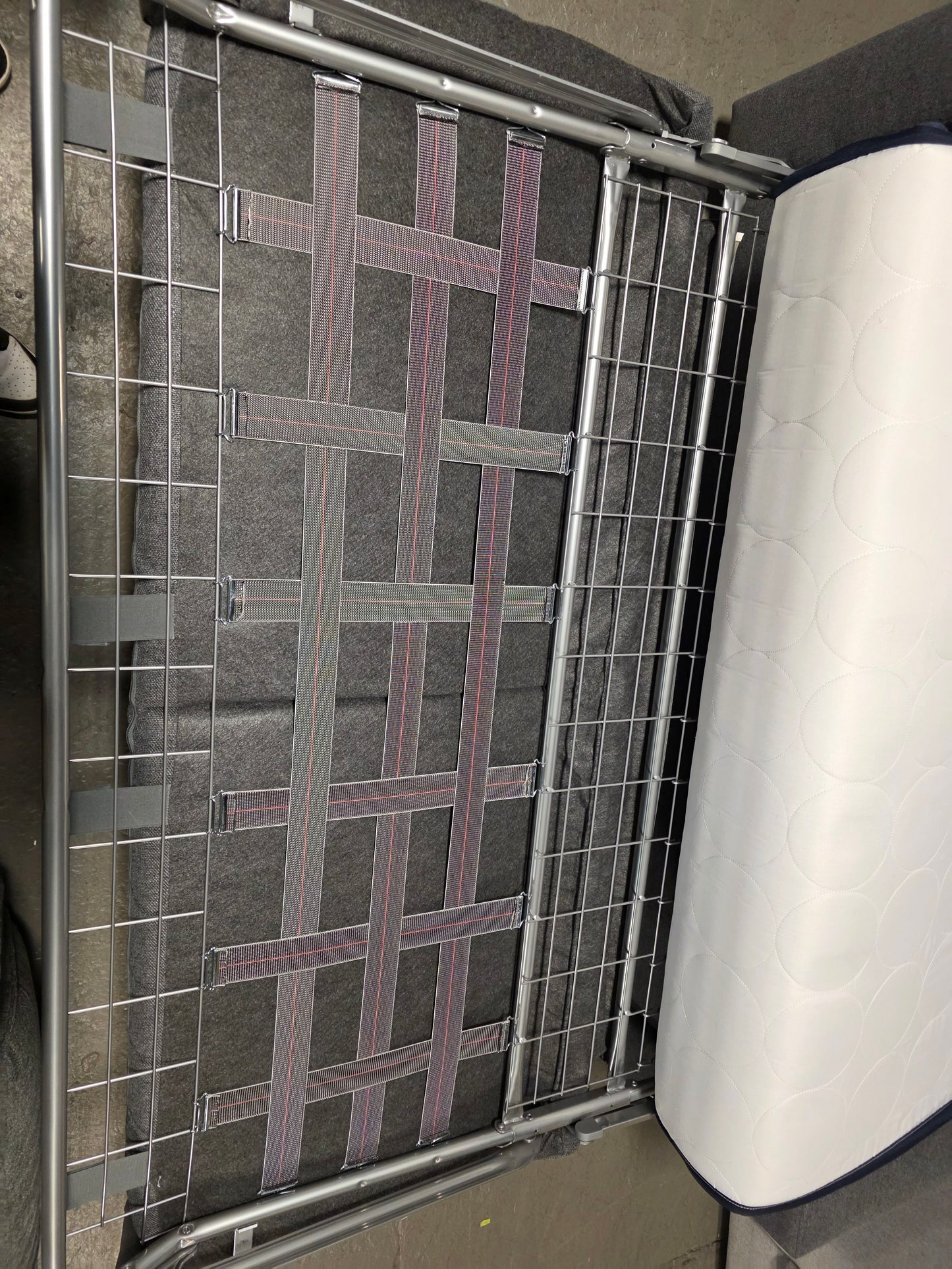 Giotto Fabric Sleeper Sofa (Anthracite)