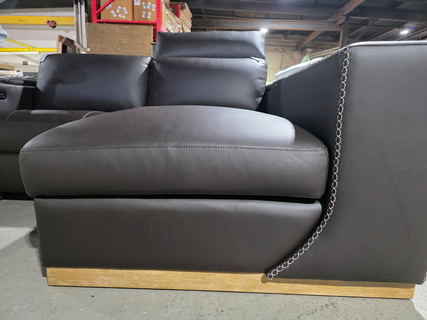 Legacy 2-Pc. Leather Sofa w/Storage Chaise
