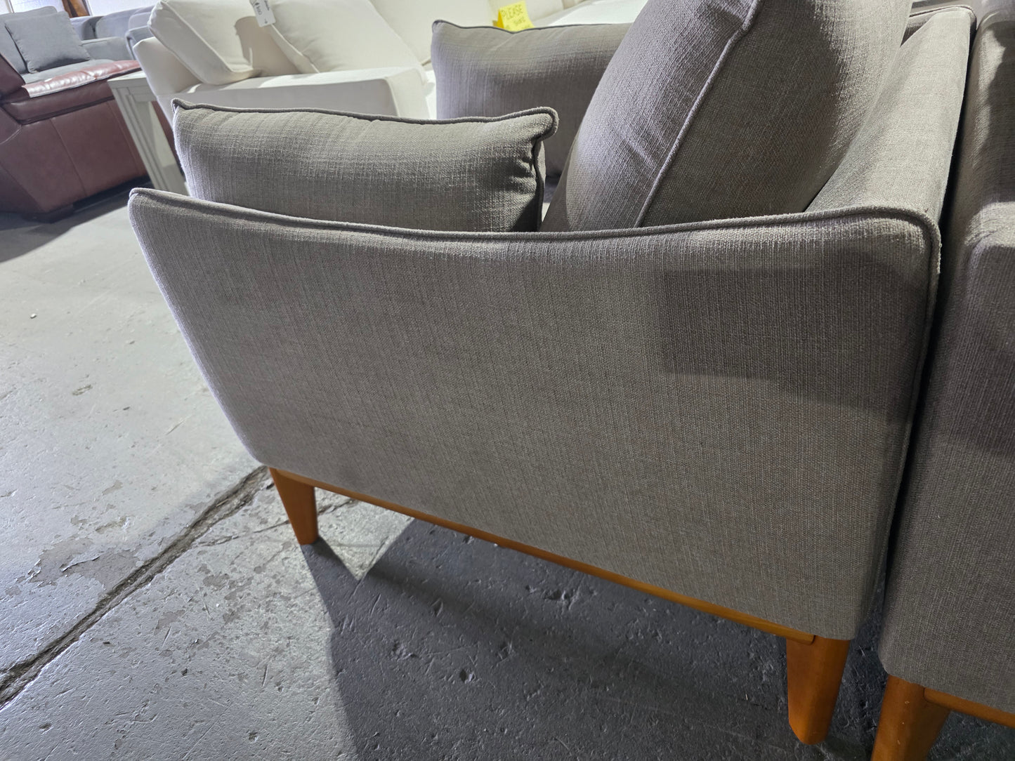Jollene 39" Fabric Armchair (Slate Grey)