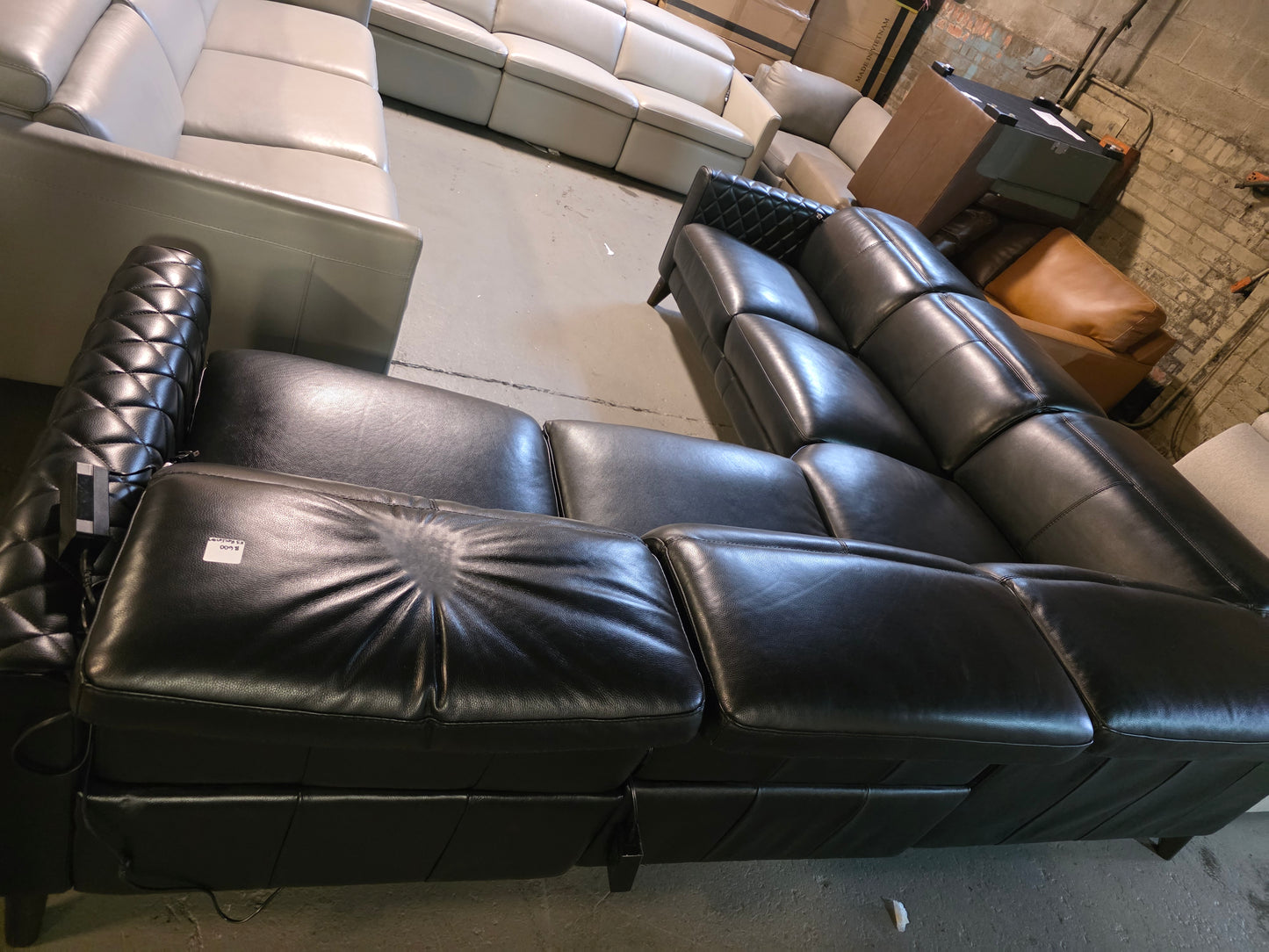 Jaconna 5-Pc. Leather Sectional with 3 Power Recliners