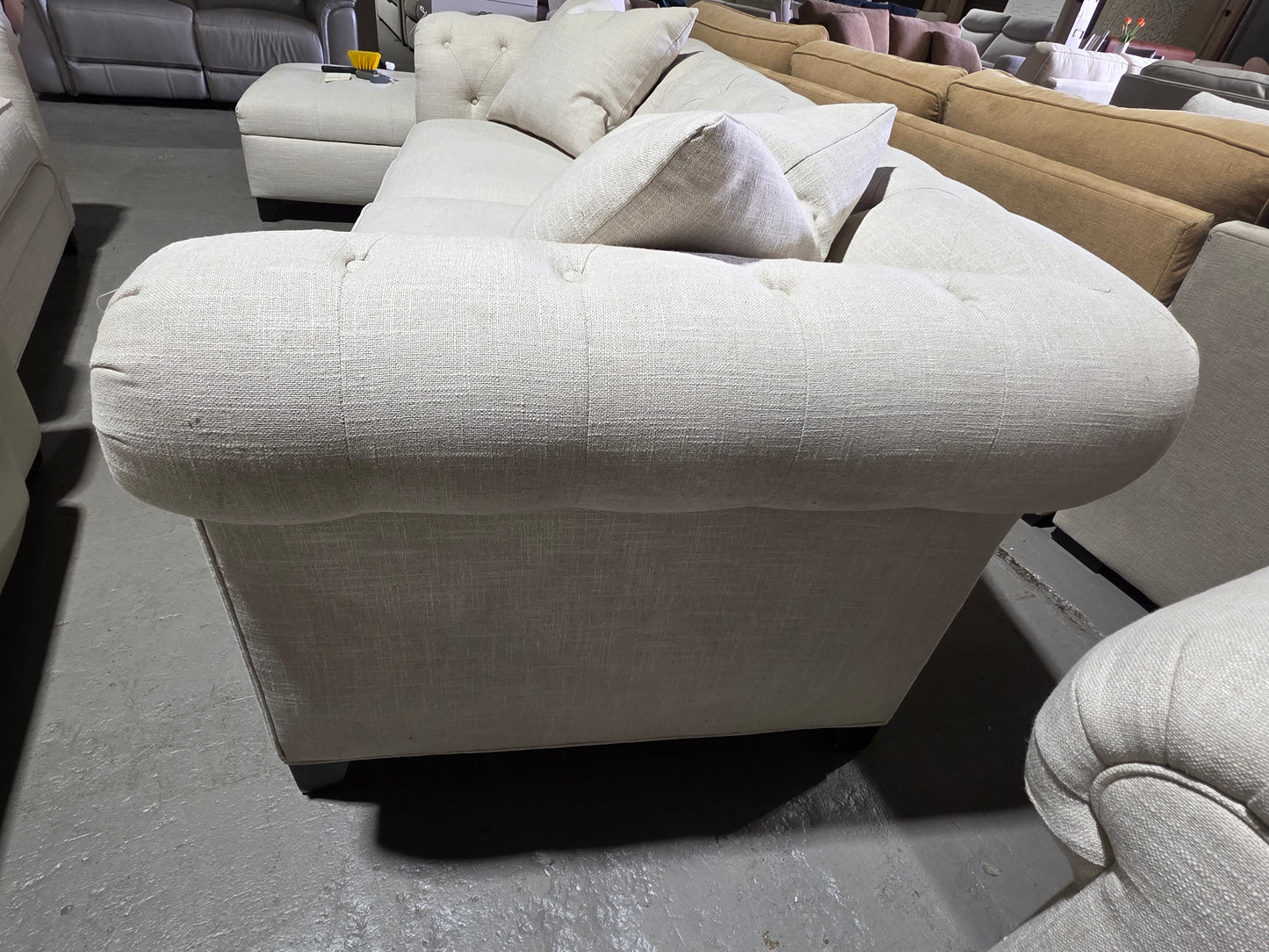 Kallison Fabric Sofa (Sand)