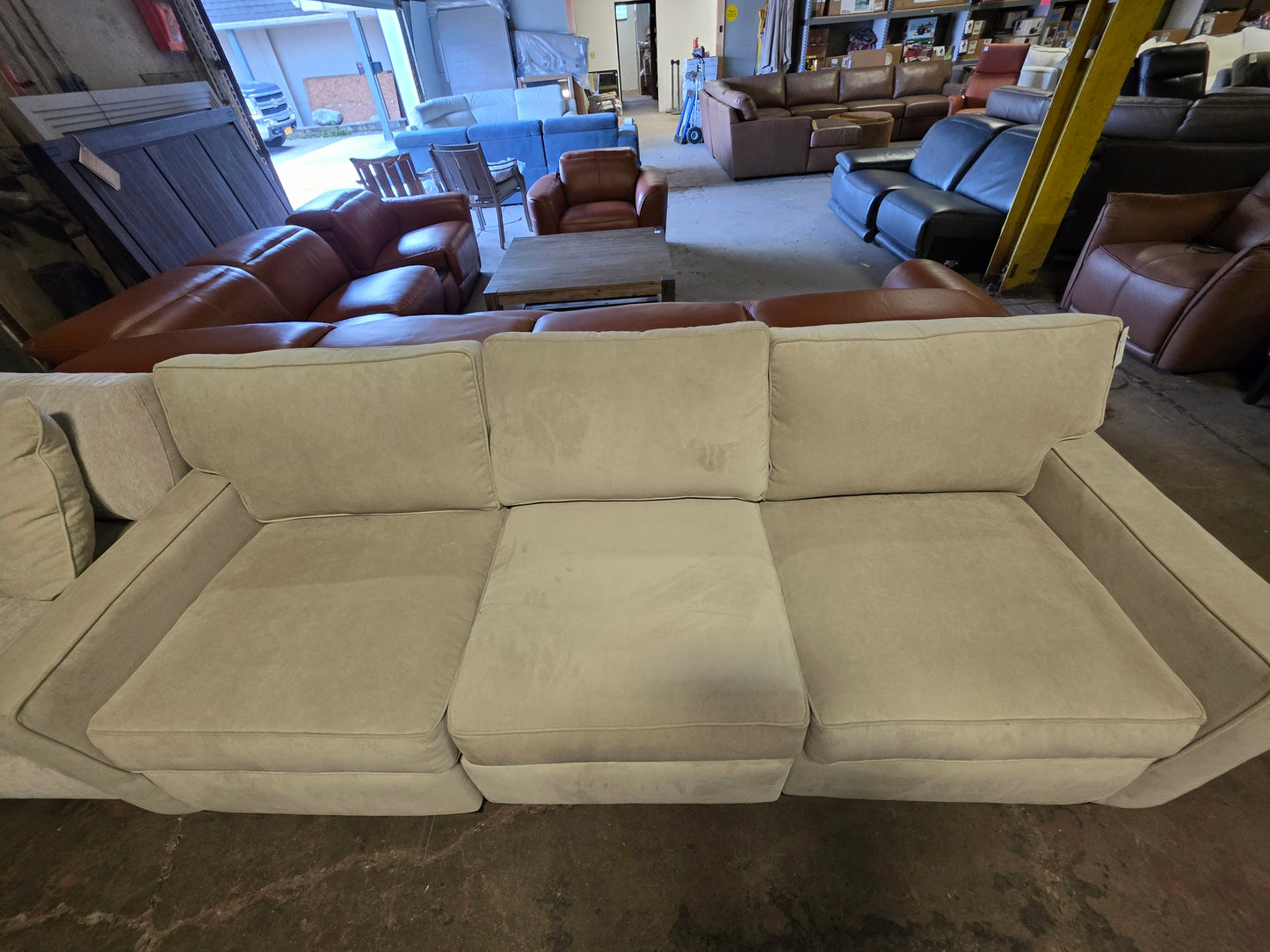Radley 86" Fabric Sofa (Corduroy Beige)