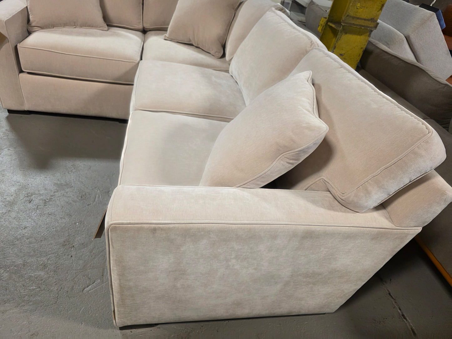 Radley 2-Pc. Fabric Sectional (Beige)