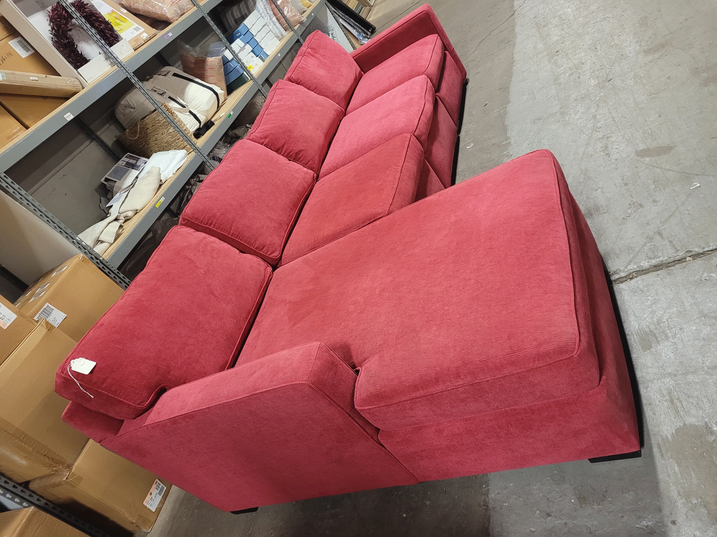 Radley 4-Piece Fabric Chaise Sectional Sofa (Heavenly Mulberry Red)