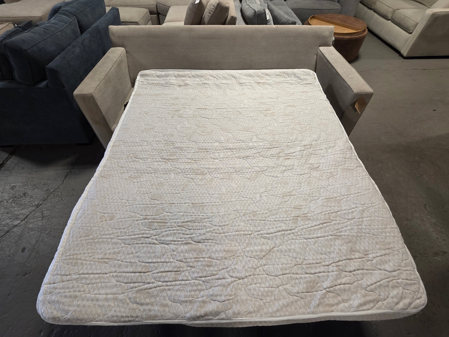 Radley 86" Fabric Queen Sleeper Sofa Bed (Heavenly Chrome Beige)