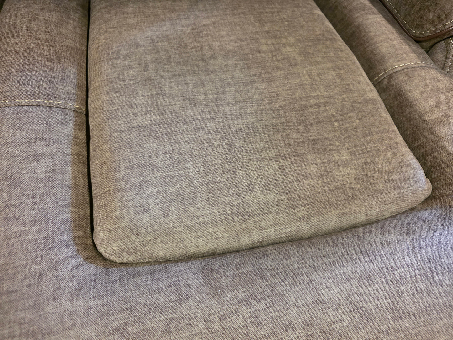 Hutchenson 2-Pc. Fabric Power Recliner Sofa w/Chaise (Chocolate Brown)