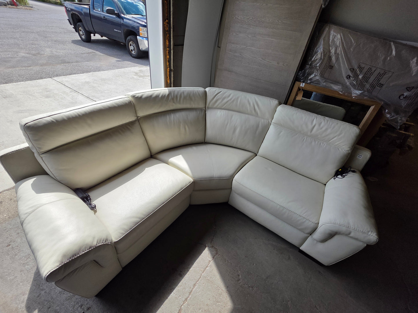 Julius 3-Pc. Leather Sofa with 2 Power Recliners