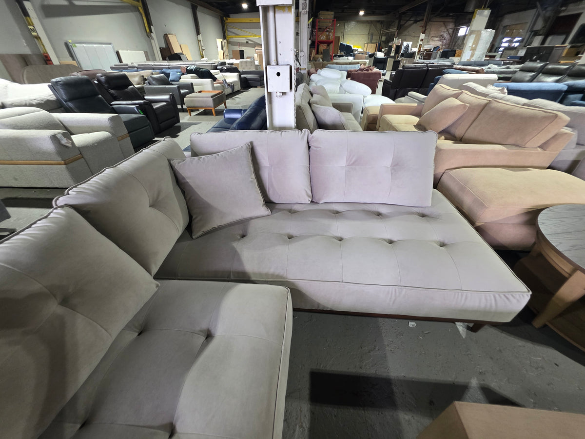 Hazelynn 2-Pc. Fabric Sectional (Taupe)