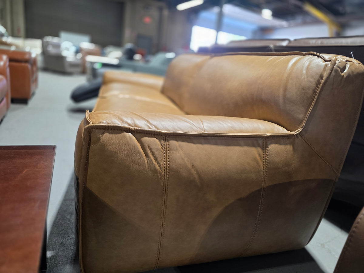 Glympton 92" Leather Sofa