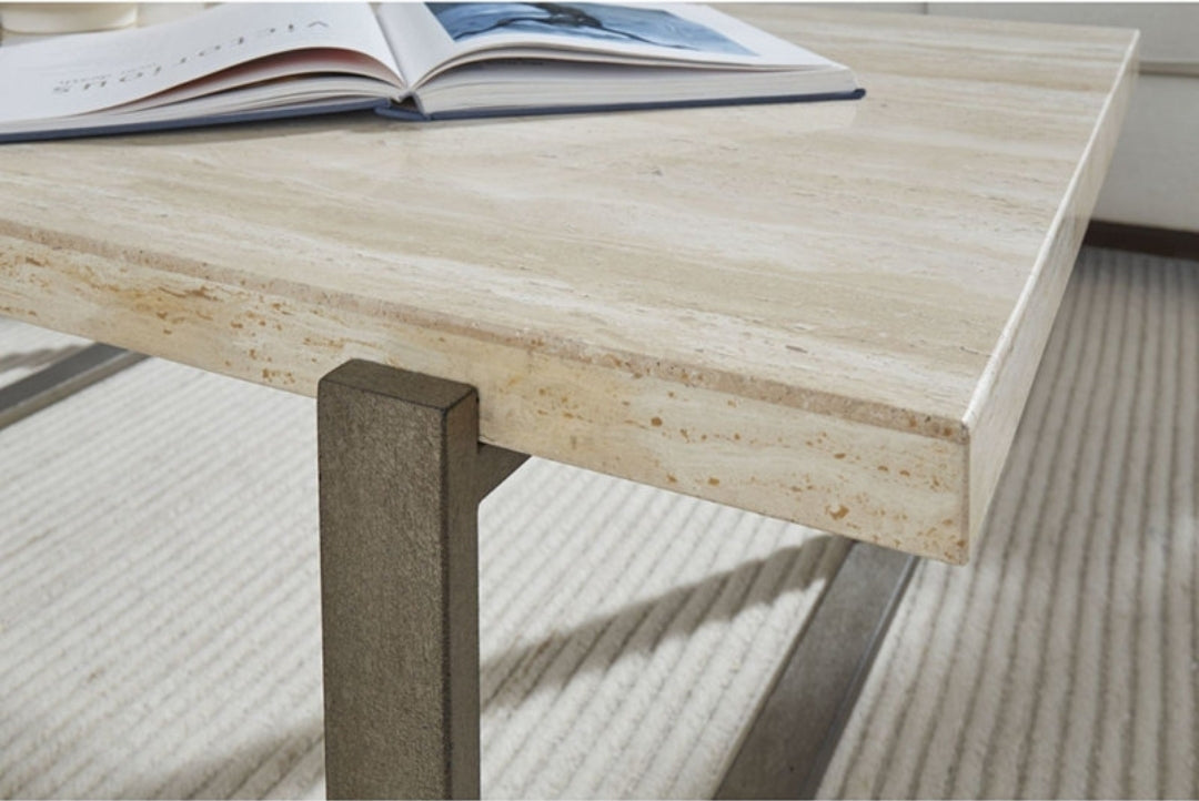 Ariela Travertine Occasional Coffee Table