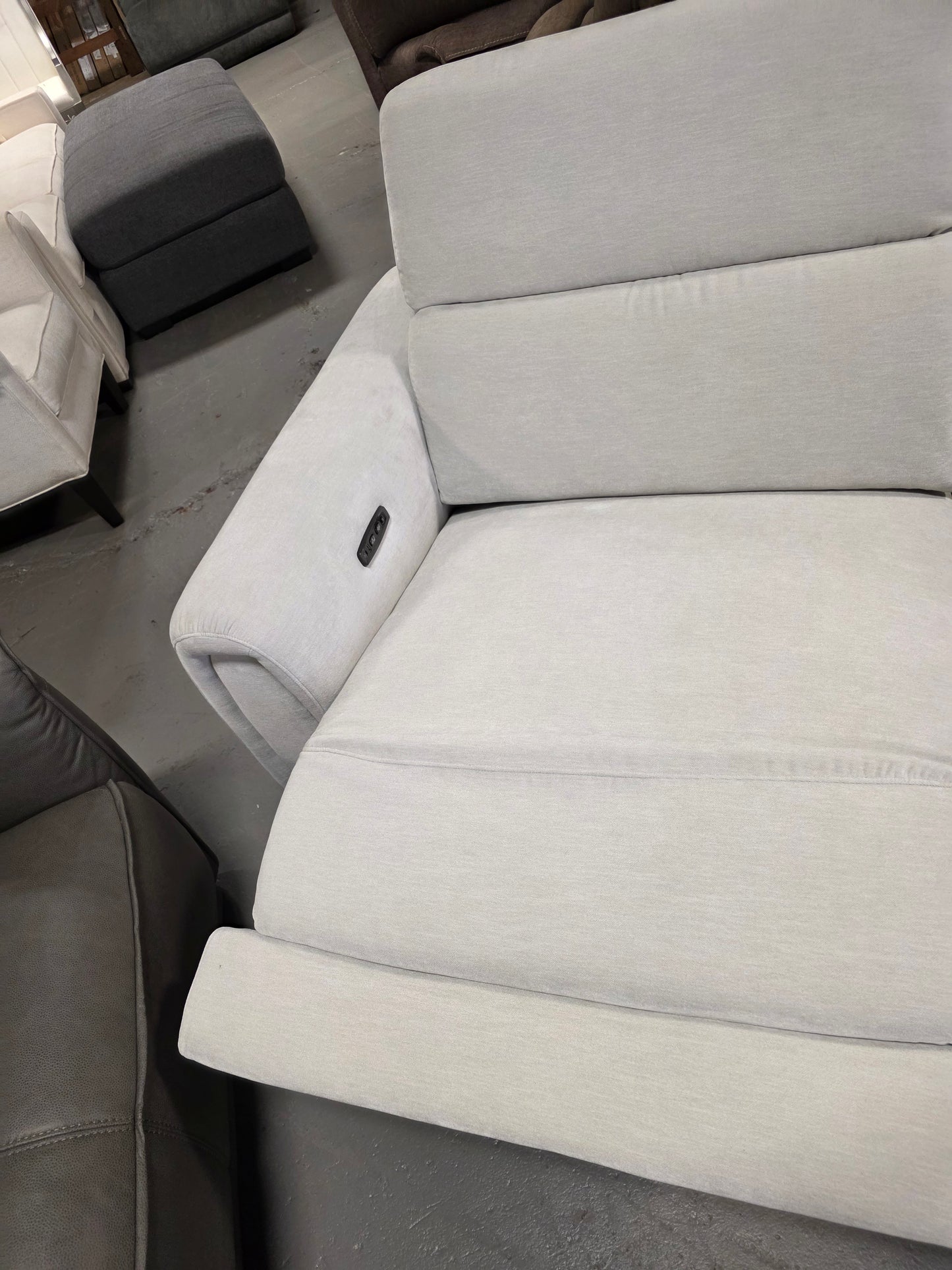 3-Pc. Fabric Sectional w/ 2 Power Recliners