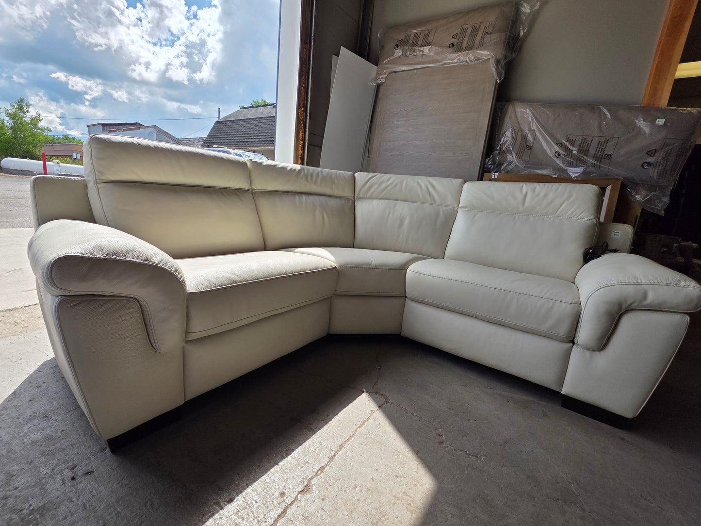 Julius 3-Pc. Leather Sofa with 2 Power Recliners