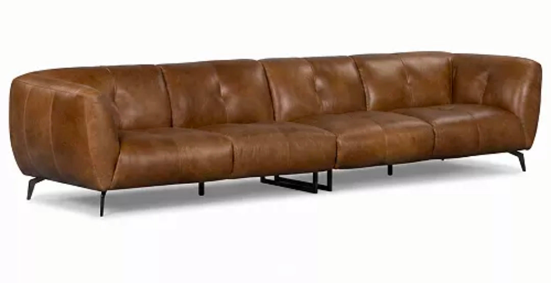 Avori Leather 2-Piece Sofa