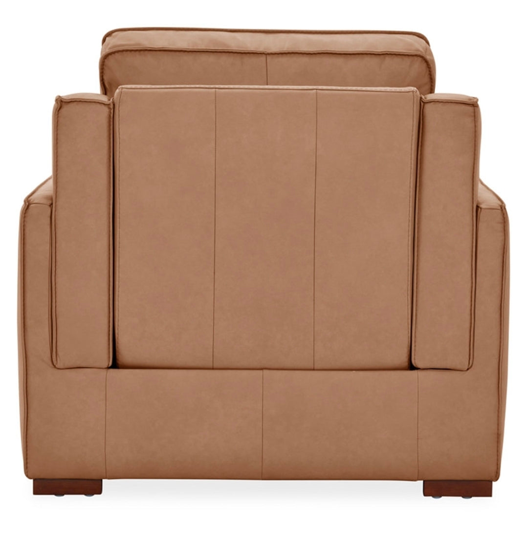 Aspen 42" Leather Zero Gravity Power Recliner (Toast)