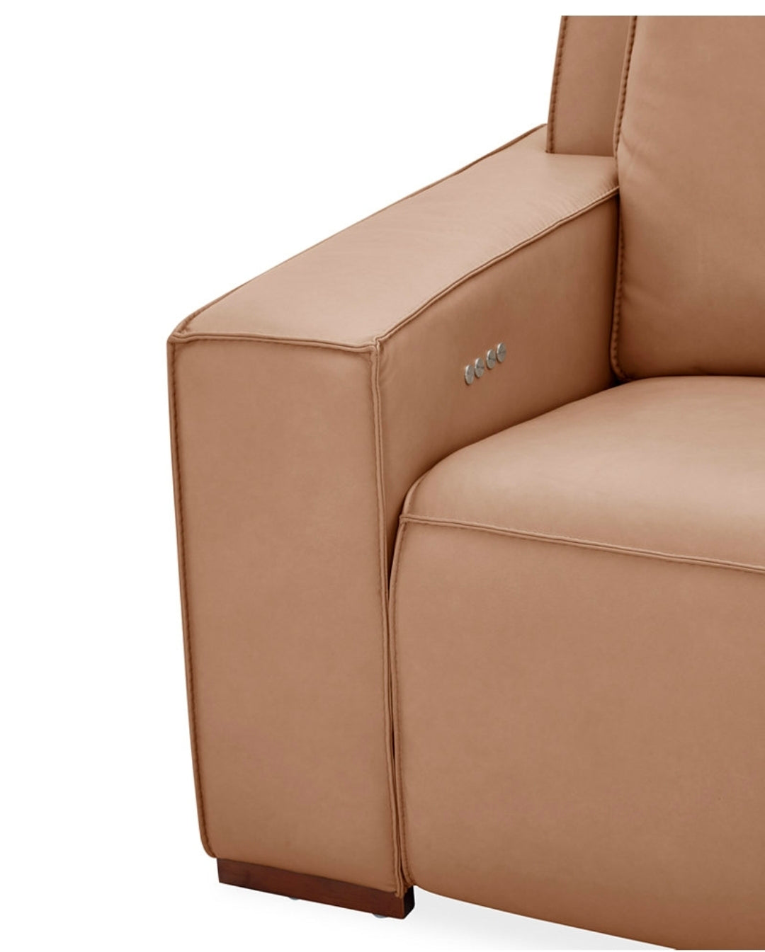 Aspen 42" Leather Zero Gravity Power Recliner (Toast)