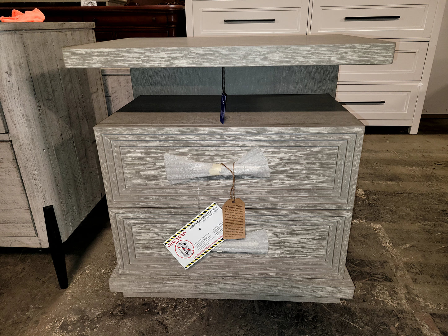 Cascade Two-Drawer Nightstand