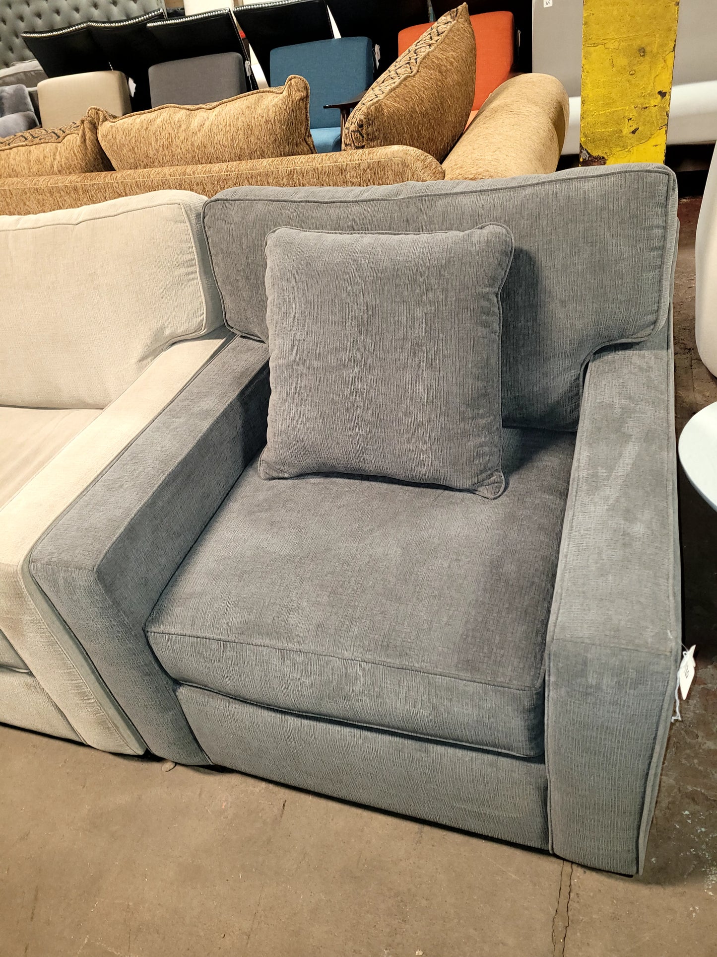 Radley 38" Fabric Armchair (Heavenly Mocha Grey)