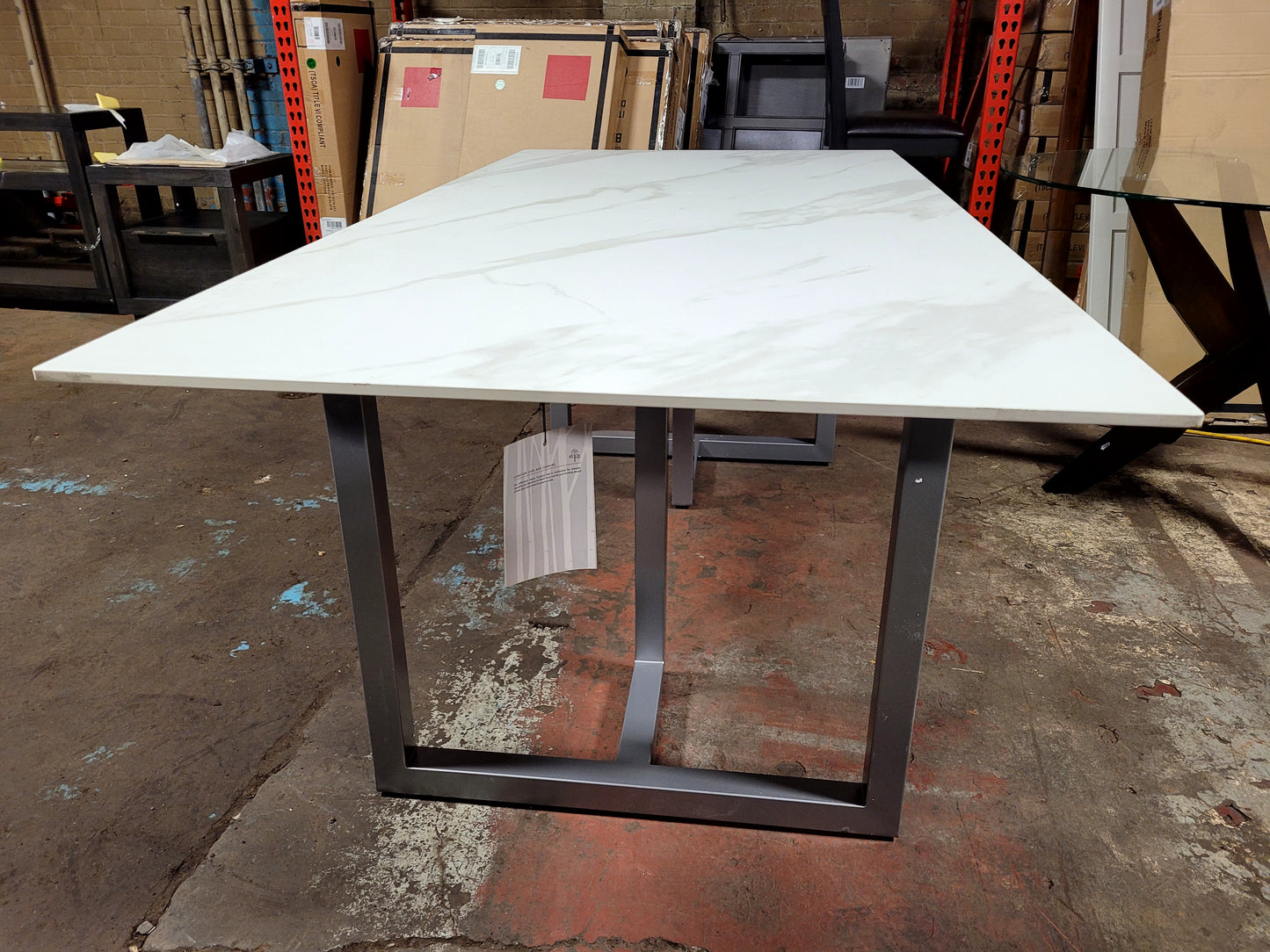 Emila 78" Rectangle Sintered Stone Dining Table