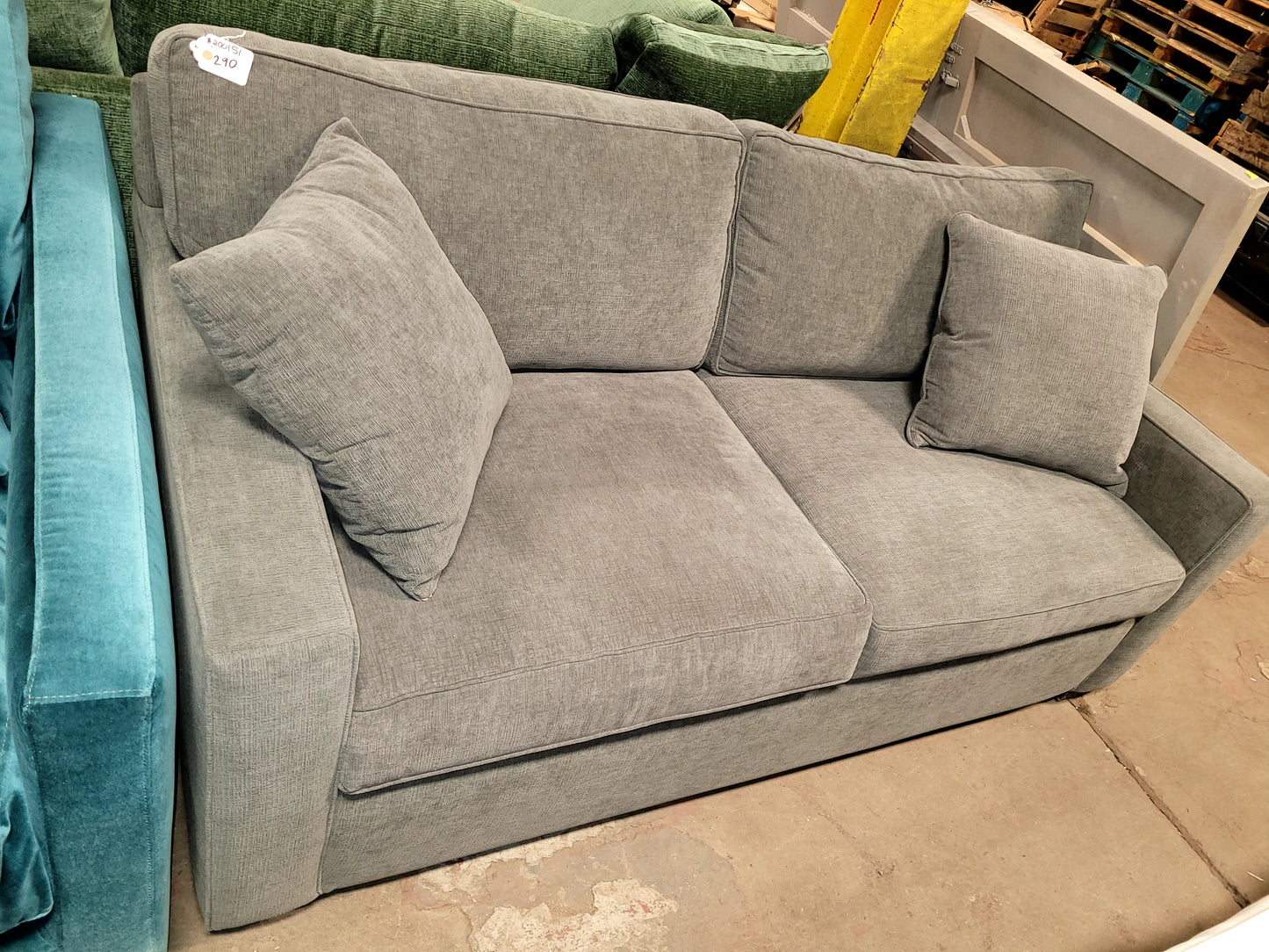 Radley 62" Fabric Loveseat (Grey)