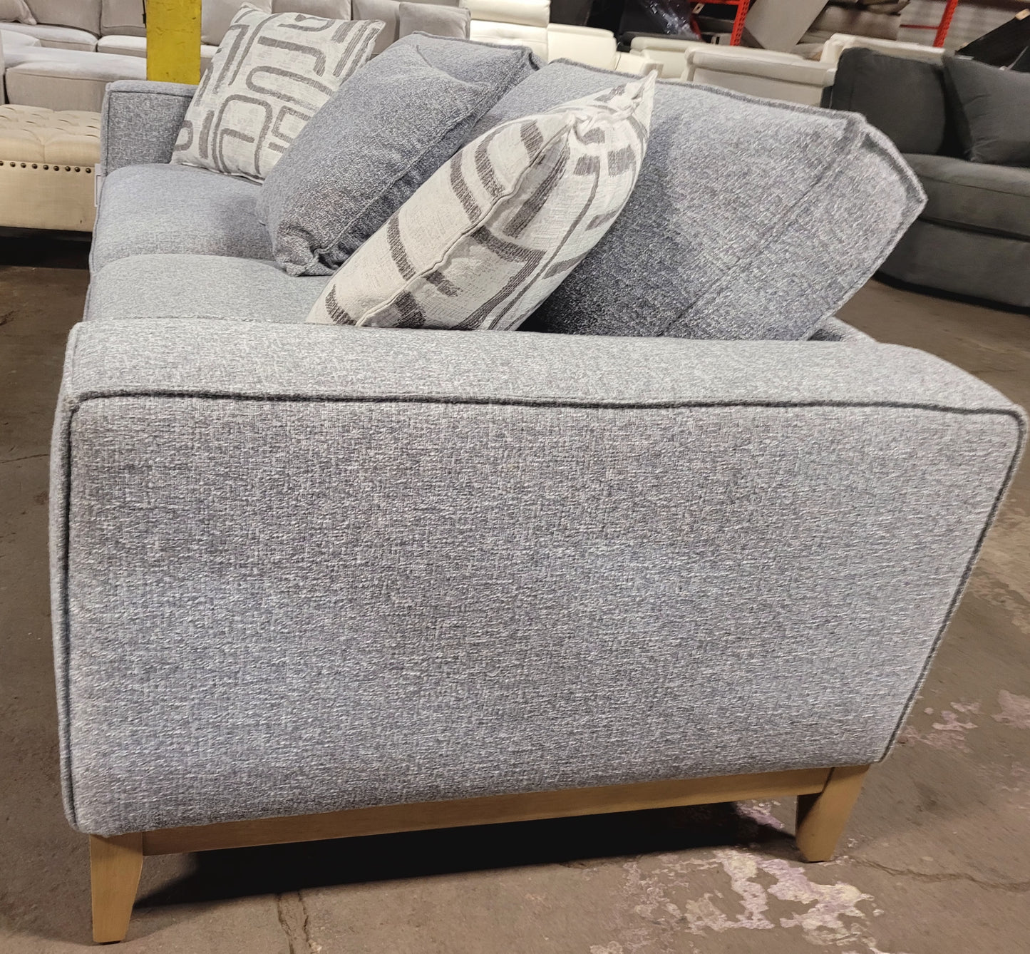 92" Fabric Sofa (Gray)