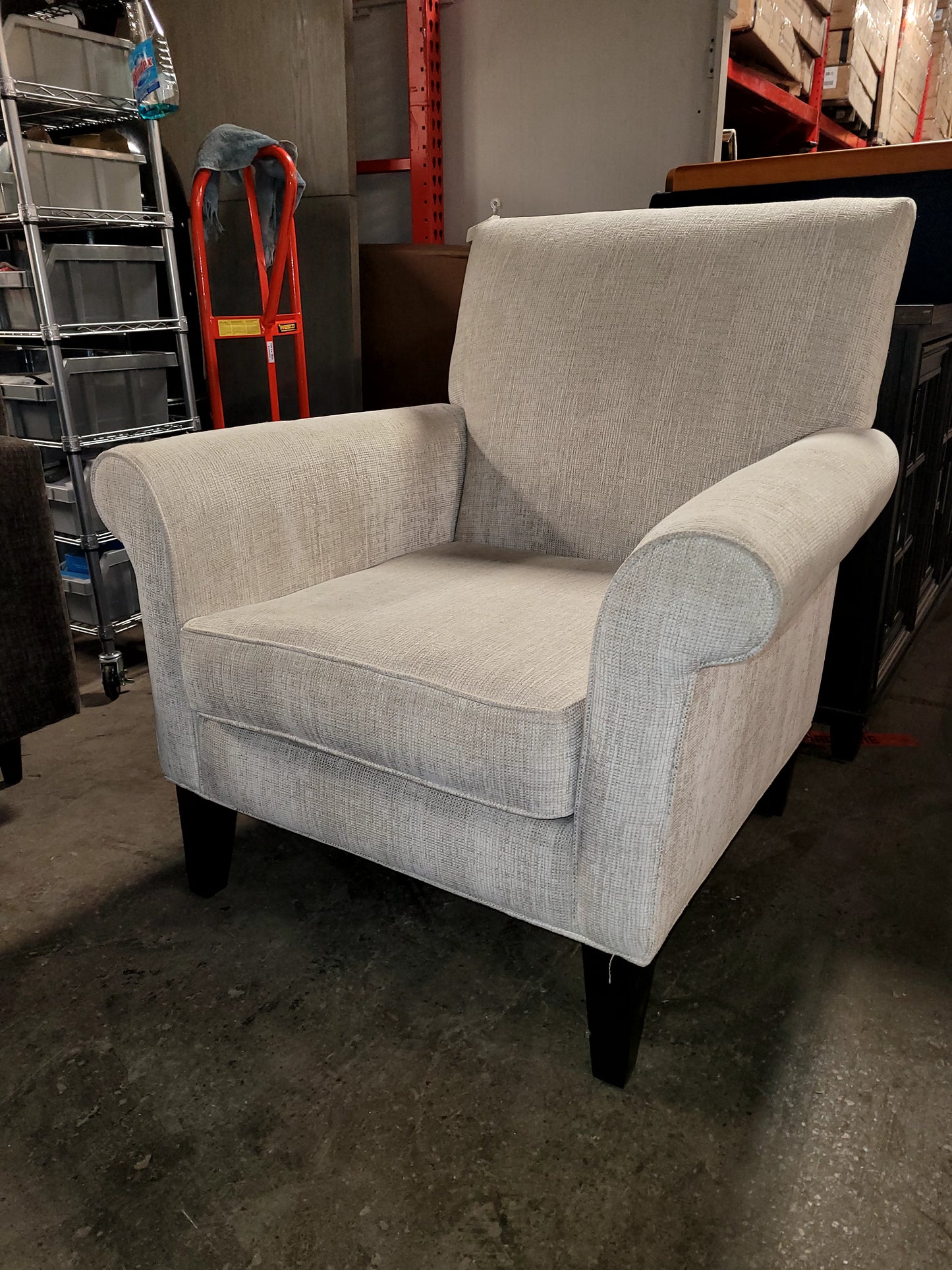 Kambrie Fabric Roll Arm Chair