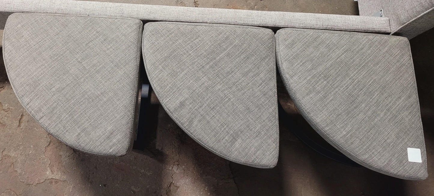 Grey Fabric stool