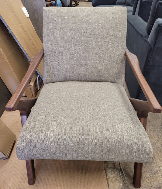 Swaxon Fabric Wood Chair