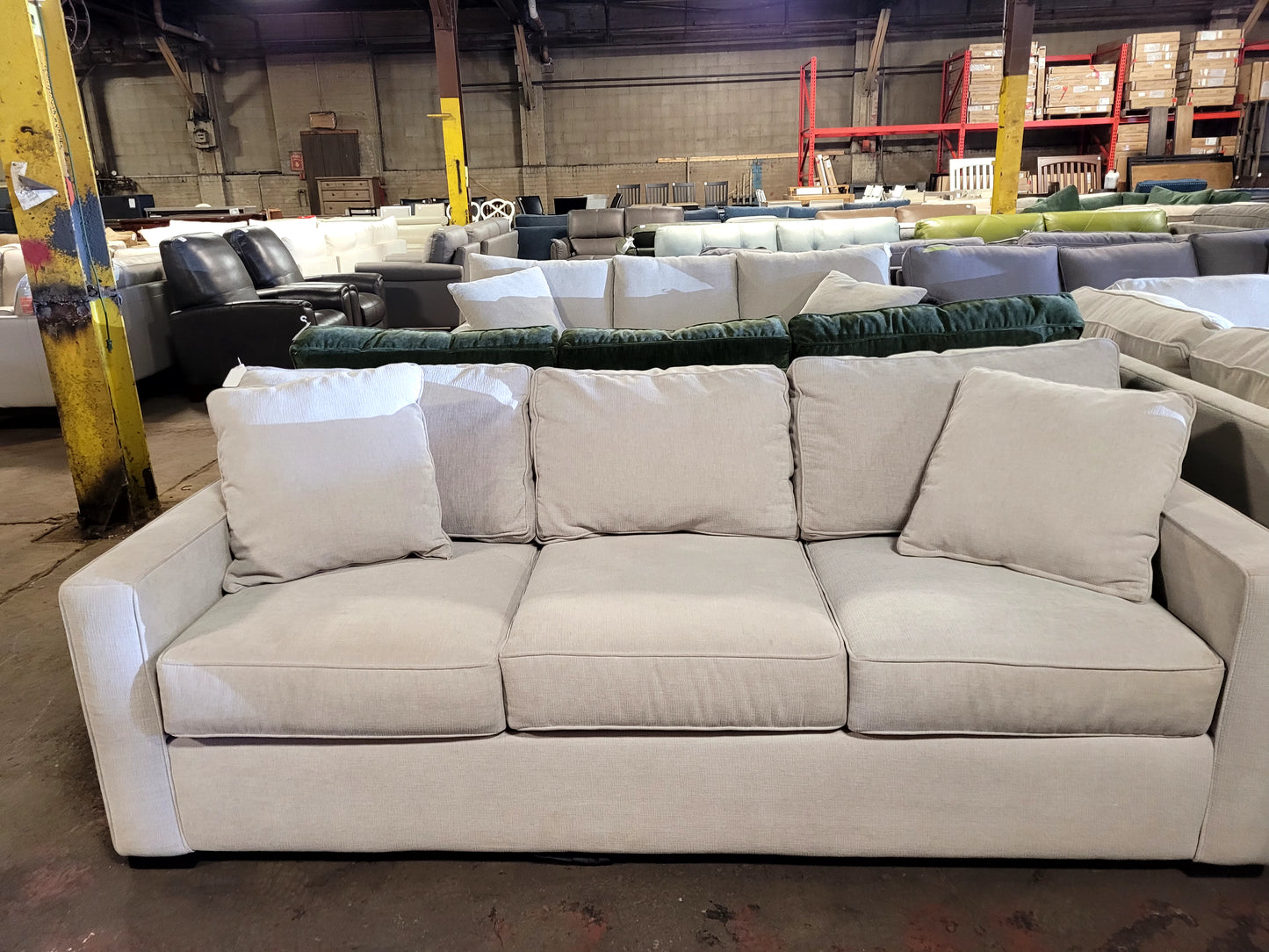 Radley 86" Fabric Sofa (Heavenly Cinder Grey)
