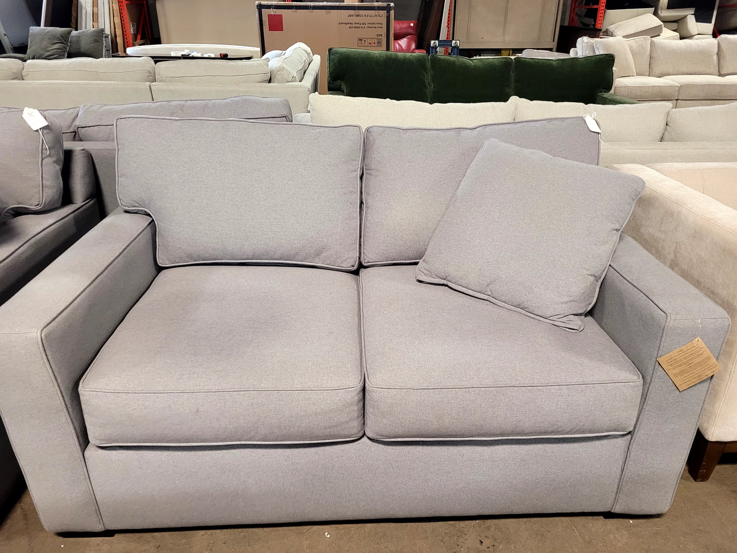 Radley Loveseat (Custom Grey Fabric)