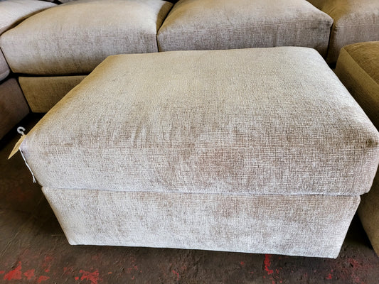 Textured Ottoman (Grey)