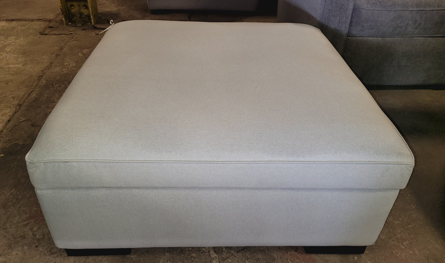 Grey Storage Ottoman