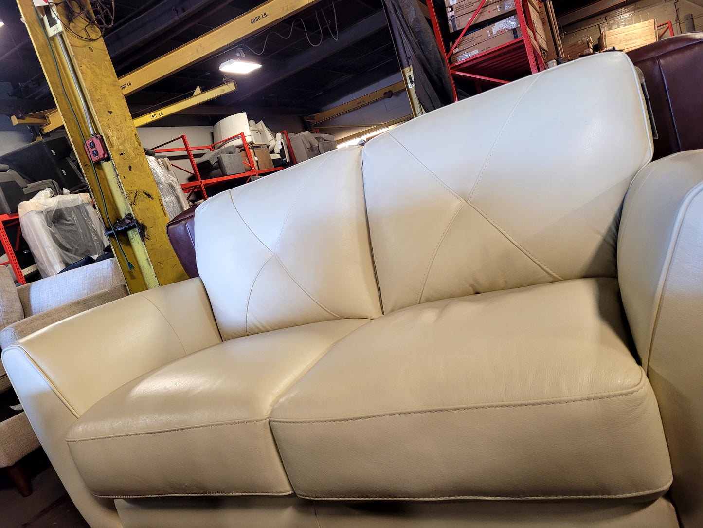 Myia 62" Leather Loveseat