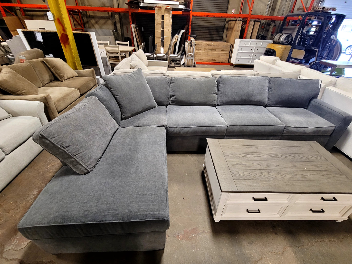 3-pc Radley Sectional (Heavenly Mocha Grey)