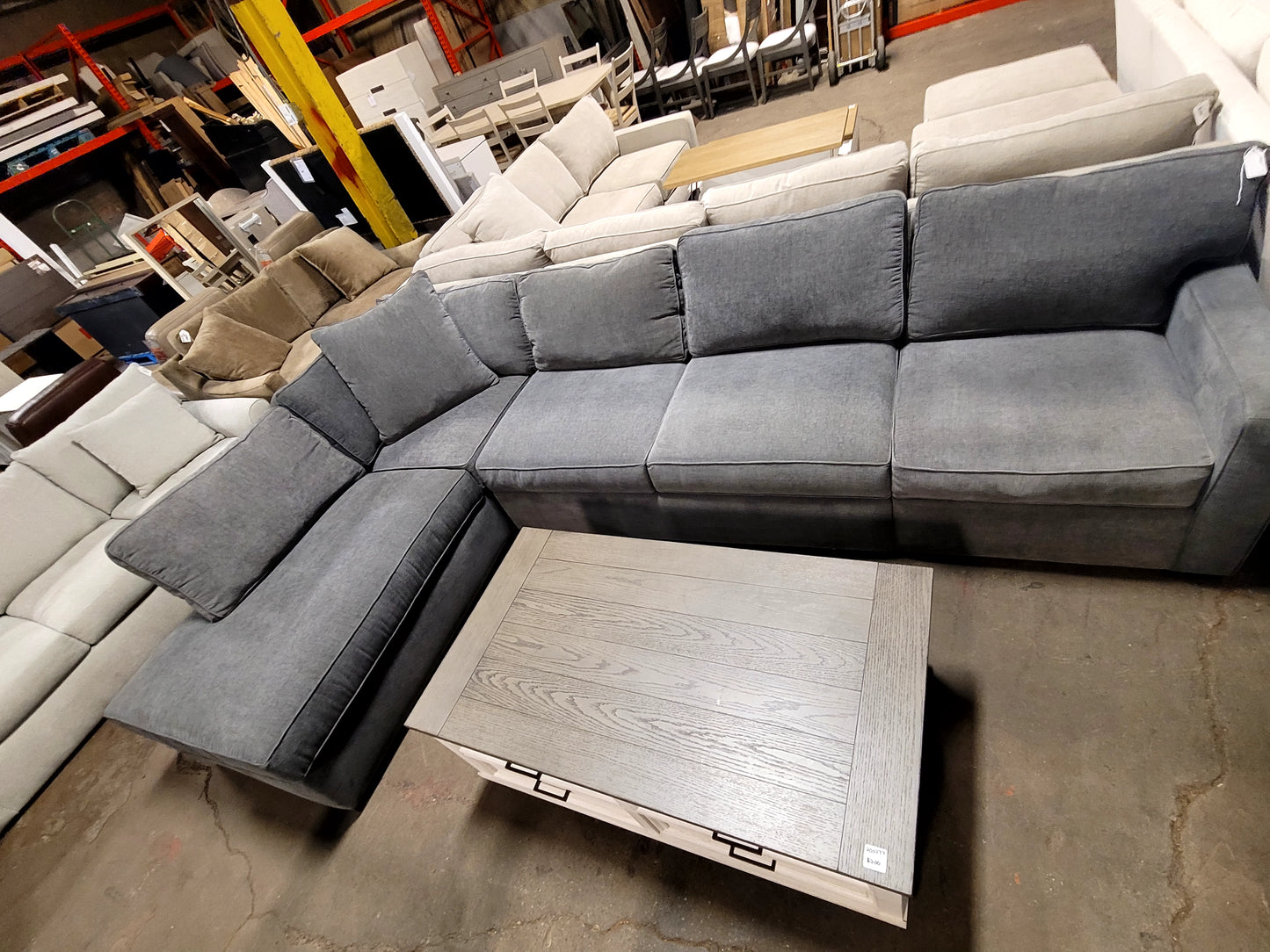 3-pc Radley Sectional (Heavenly Mocha Grey)