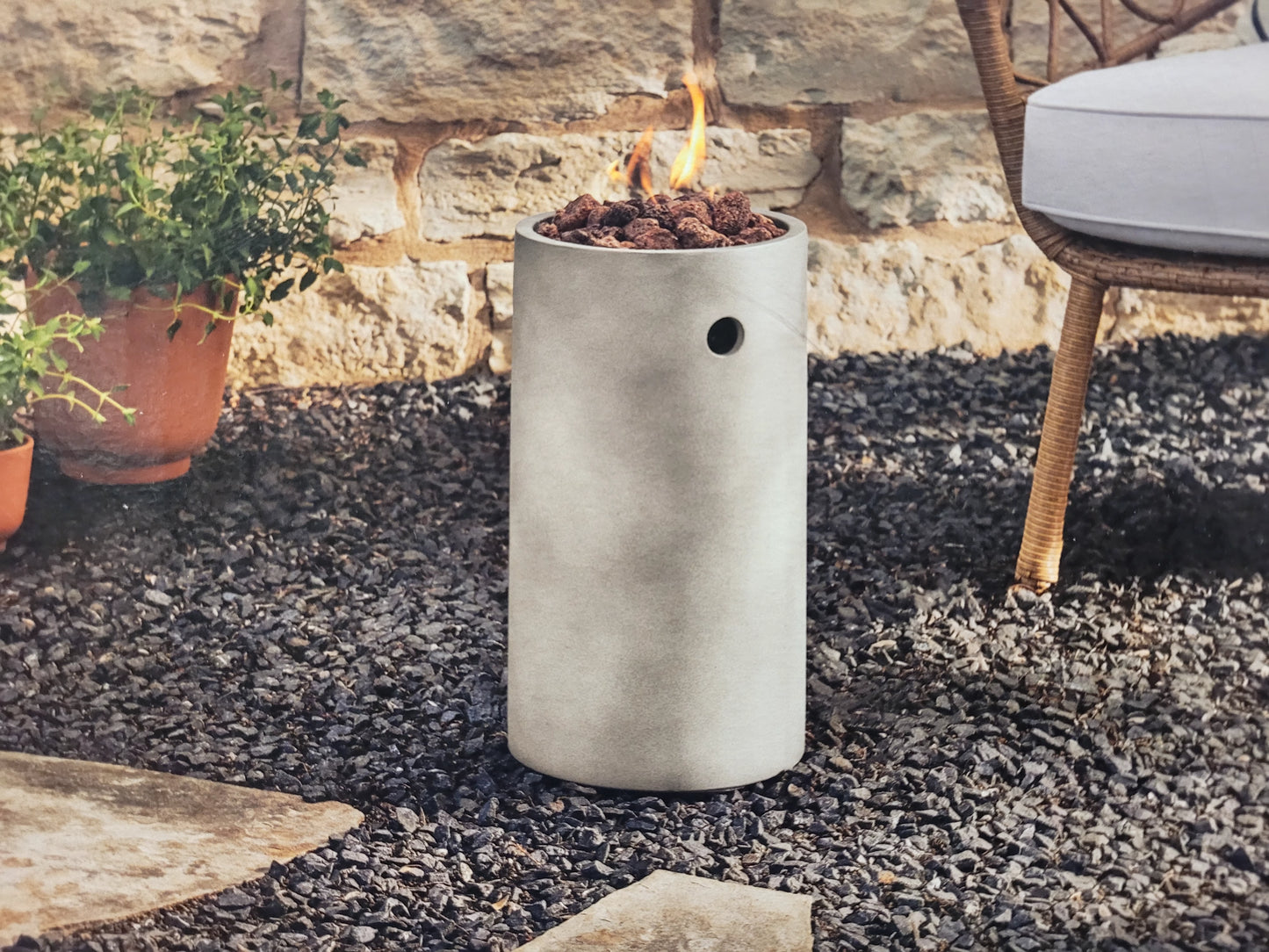 Threshold Outdoor Gas Fire Column