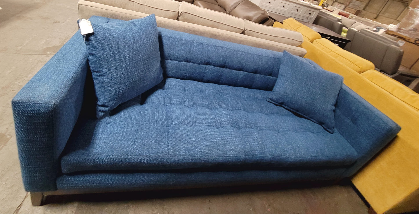 Blue Tufted Sofa