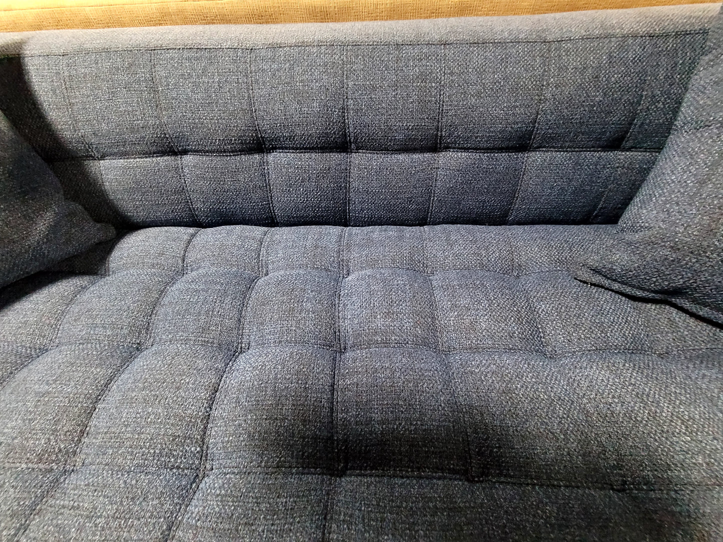 Blue Tufted Sofa