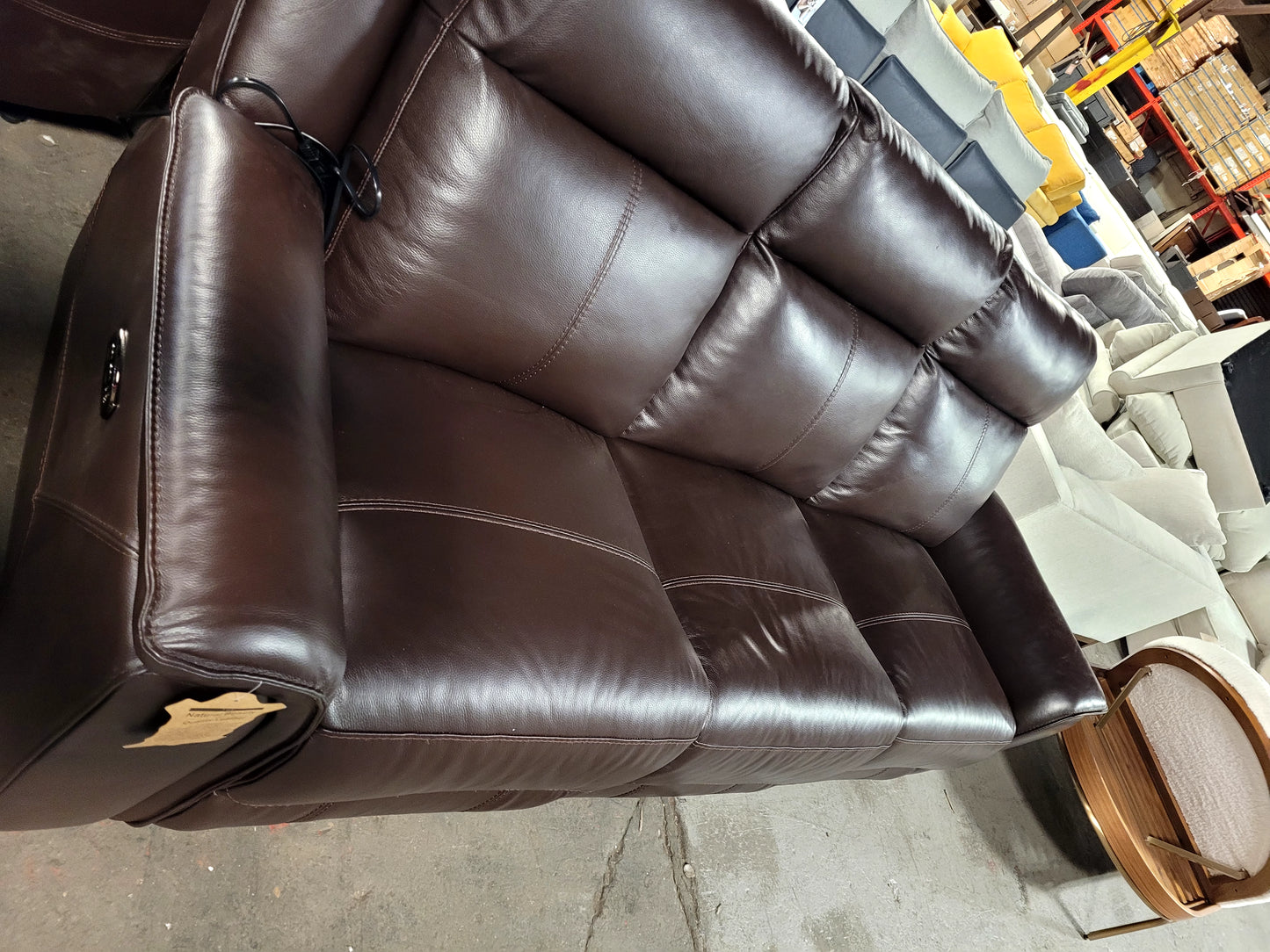 Addyson 88" 3-Pc. Leather Sofa with 3 Zero Gravity
Recliners with Power Headrests/ Chocolate