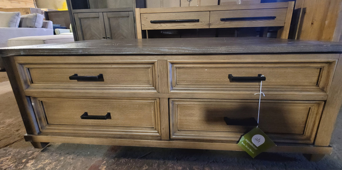 Dawnwood 50" Wood Lift Top Cocktail Table (Wheat)