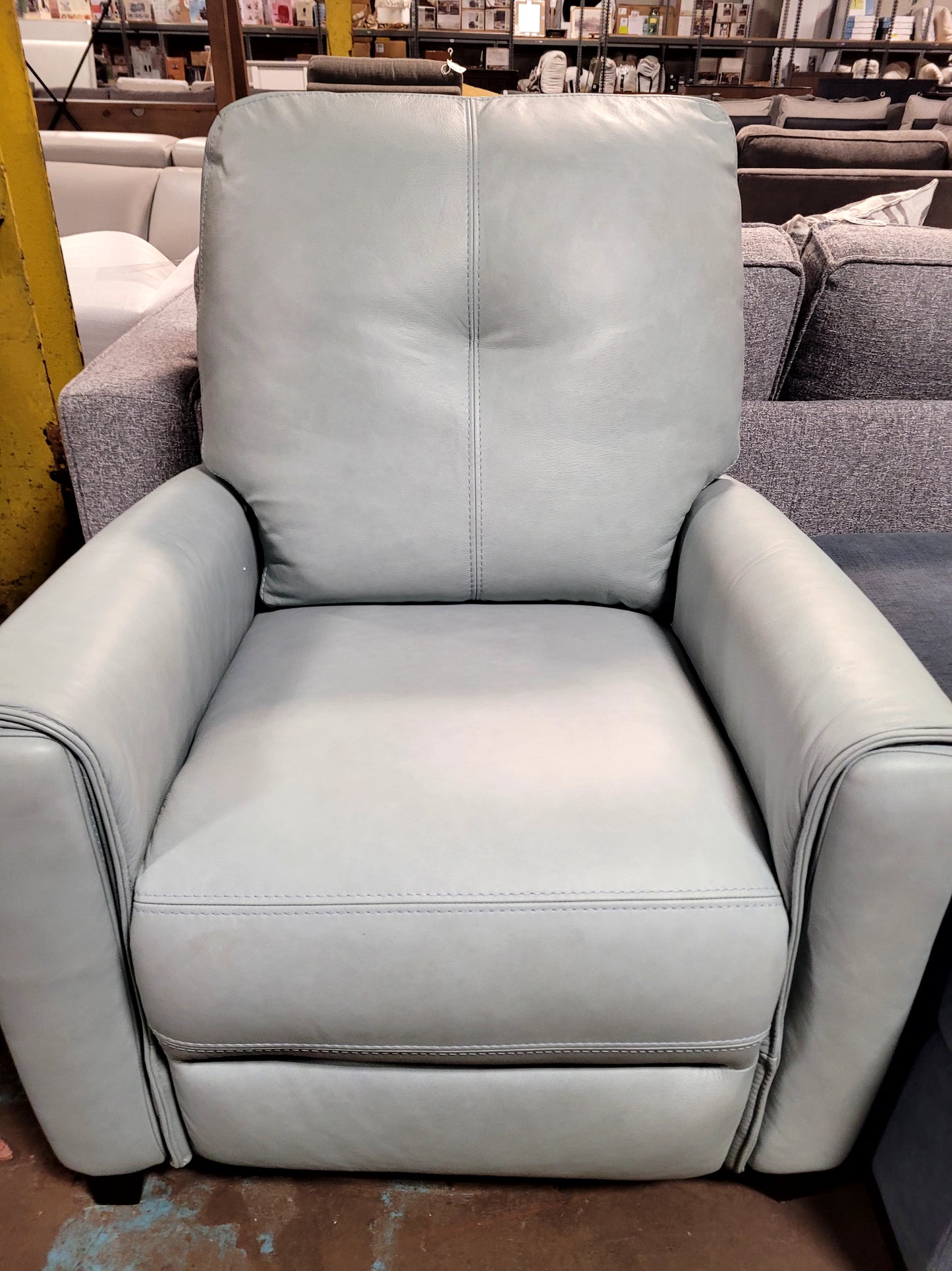 Ashlinn 34" Pastel Leather Pushback Recliner